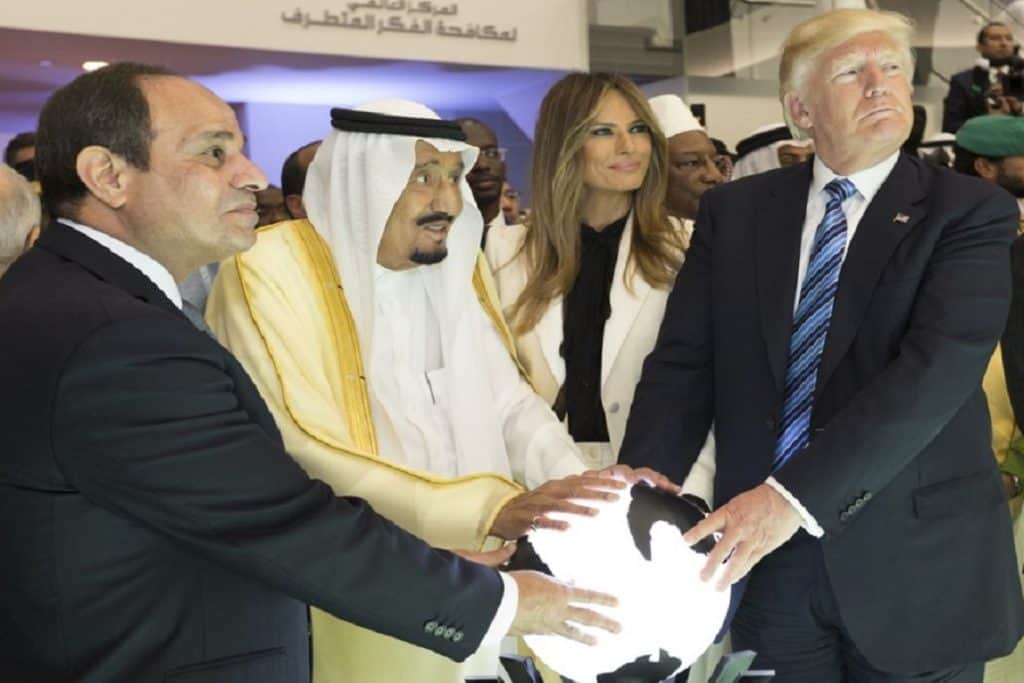 Abdel_Fattah_el-Sisi，_Salman_of_Saudi_Arabia，_Donald_Trump，