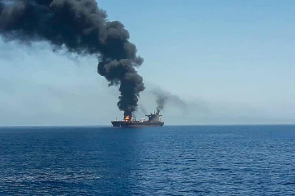 Tanker Attacked Gulf of Oman