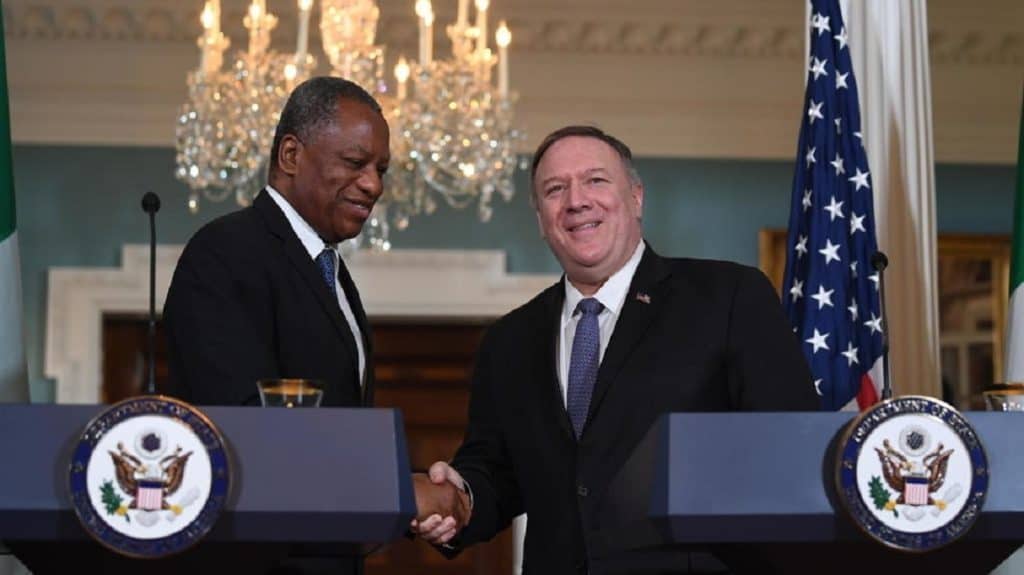 Trip of Pompeo in Africa