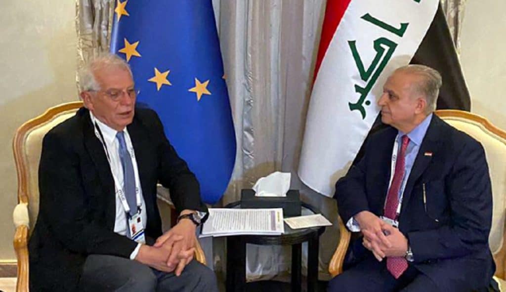 Foreign Minister Mr. Mohamad A. Alhakim met with Mr. Josef Borrell, High Representative for Foreign Affairs and Security Policy in European Union