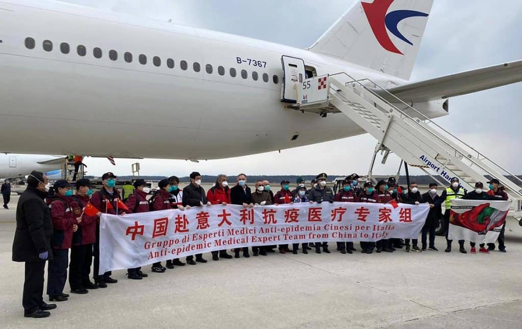Chinese medical team in Italy