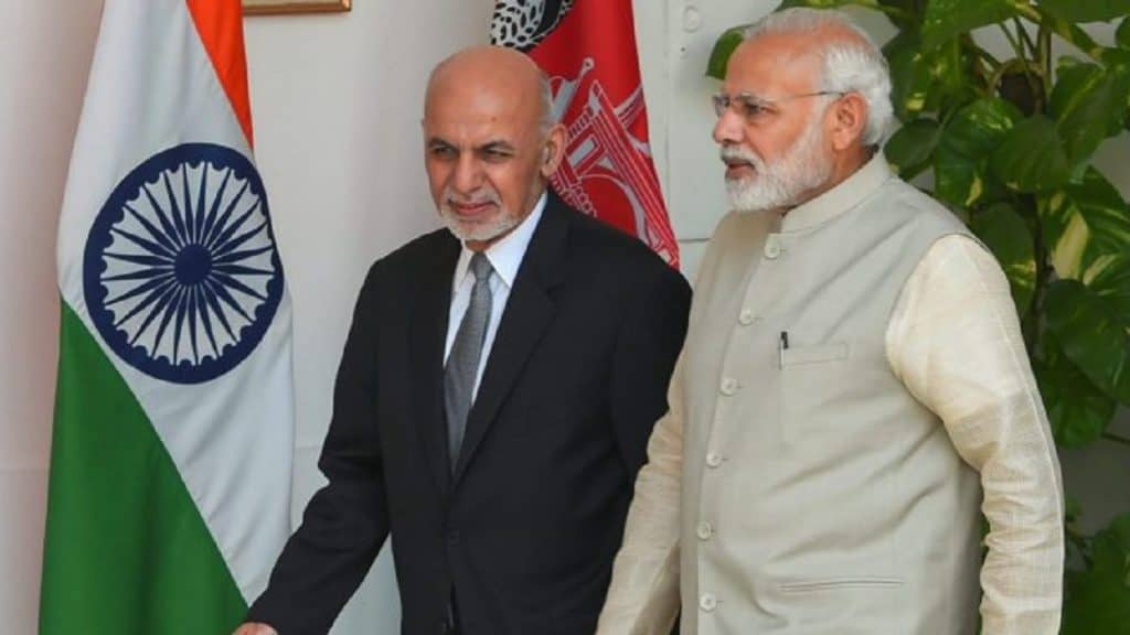 rime Minister Narendra Modi and Afghanistan President Ashraf Ghani