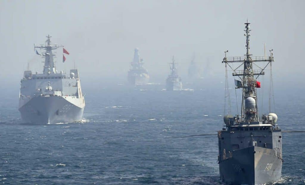 Pakistan and China naval drill