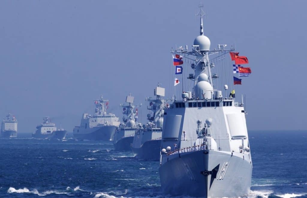 Geopolitical Game in East and South China Sea - Chinese warships