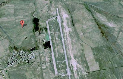  בסיס סיטאלקיי באזרבייג'ן. עשוי לשמש את ישראל (צילום: Google Earth, GeoEye)