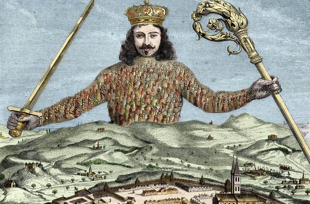 Portada del Leviatham publica por Thomas Hobbes (