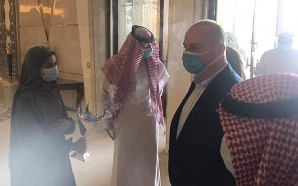 Rami Martini, the Minister of Tourism, arrived in Saudi Arabia for the first official visit by a Syrian delegation to Saudi Arabia since diplomatic relations were cut almost 10 years ago.