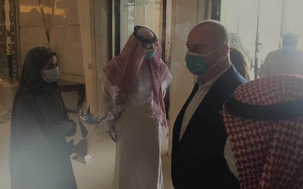 Rami Martini, the Minister of Tourism, arrived in Saudi Arabia for the first official visit by a Syrian delegation to Saudi Arabia since diplomatic relations were cut almost 10 years ago.