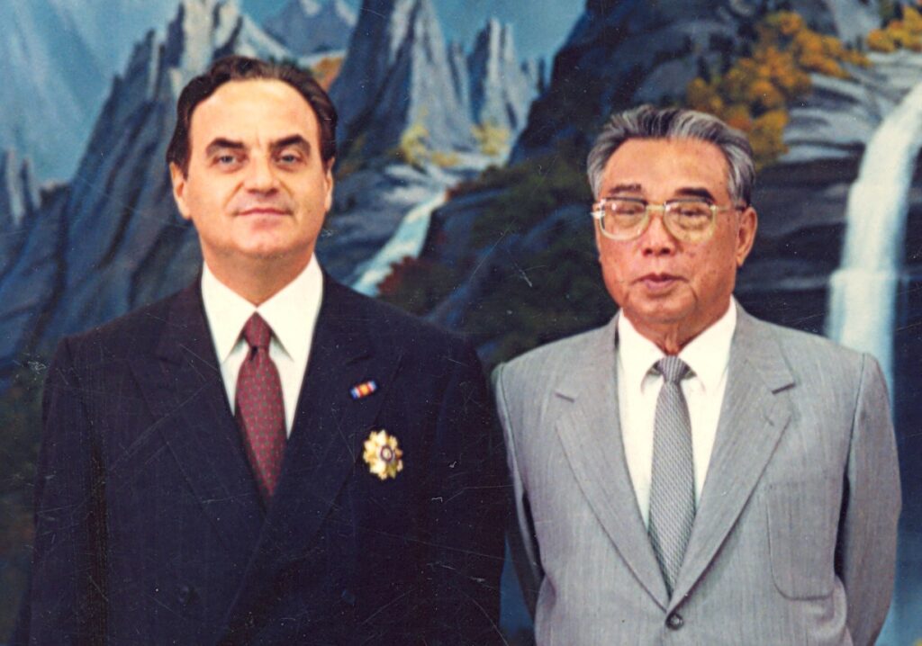 Giancarlo Elia Valori with Kim Il Sung